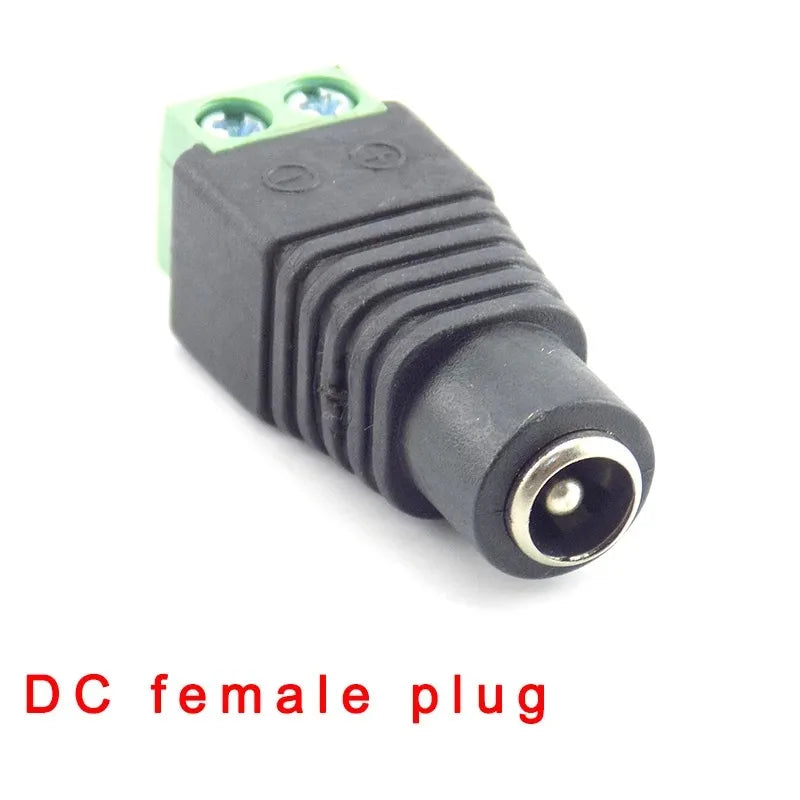 10PCS DC Power Plug/Socket 005/022B Male Female Connector 5.5-2.1/2.5/3mm Qme