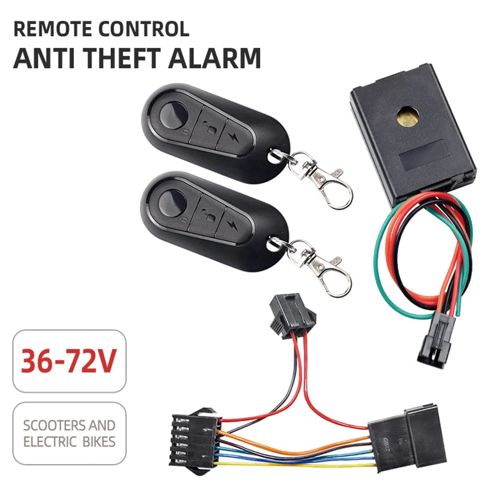 New Electric Scooter AntiTheft Device Vibration Alarm One-Button Starter Support Vehicle Search Function with Remote Controller Qme Set D China Mainland
