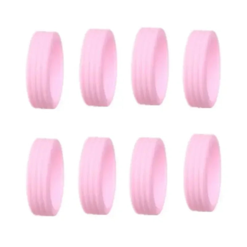 Silicone Wheels Protector Luggage Reduce Noise Trolley Case Silent Caster Sleeve Travel Luggage Suitcase Accessories New Qme pink 16PCS