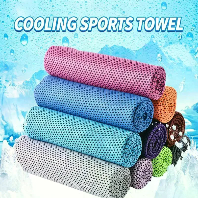 1Pcs Breathable Cooling Towel Ultra Soft Lightweight Microfiber Towels Quick Drying Sunstroke Prevention Yoga Swimming Gym Towel Qme