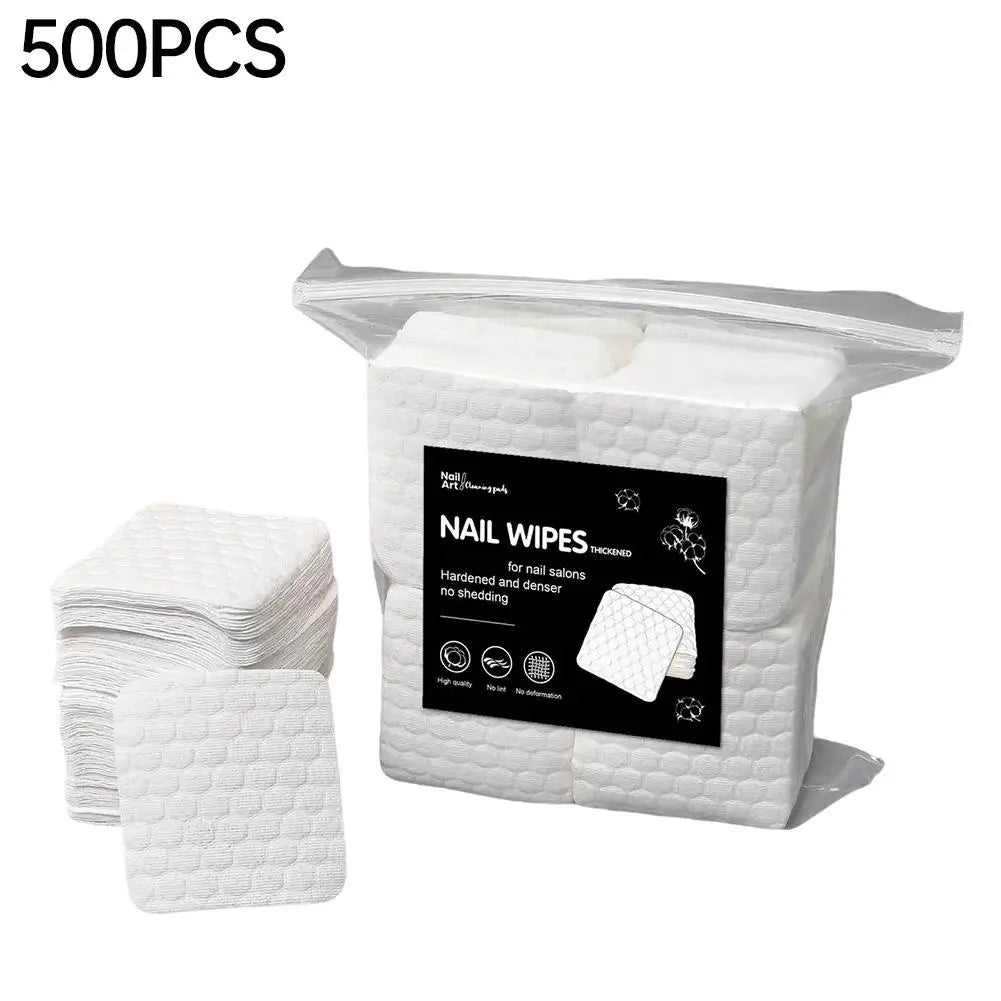 Nail Polish Remover Dry Pads Lint Wipes 200 Absorbent Soft Salon Qme 500pcs