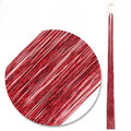 Fairy Hair Tinsel Strands Glitter Sparkle Hair Streaks Shiny Synthetic Hair Extensions For Party Cosplay Daily Hair Decor Qme Red 7pcs
