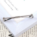 Men Metal Copper Collar Clip Shirt High-grade Non-injury Clothing Women Prevent Exposure Buckle Neckwear Clips Gifts Accessories Qme Silver