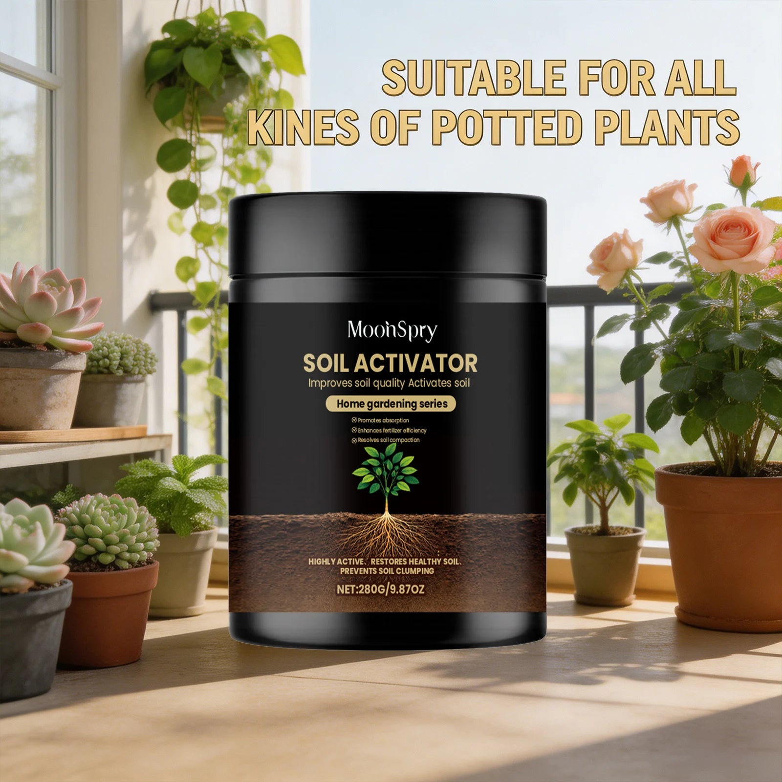 Soil Activator Improve Soil Quality Promote Absorption Enhance Fertilizer Effect Resolve Soil Compaction Nutrients Supplement Qme