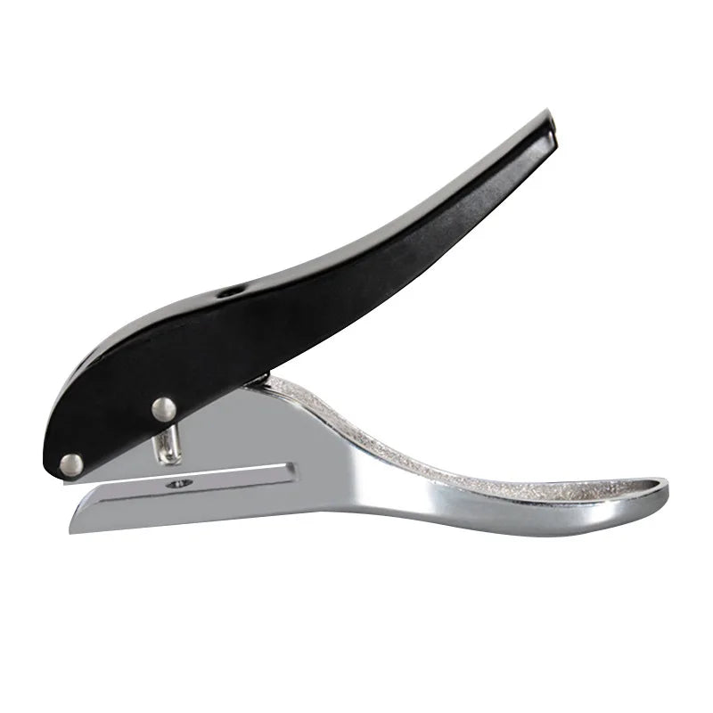 Metal Hole Punch Pliers Round Hole Hand Puncher for ID Cards PVC Cards Leather Craft Tag Binding Tool Leather Punch Tool Qme