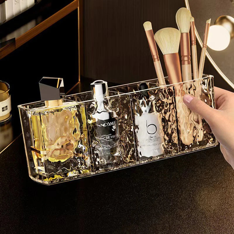 Storage Lipstick Brush Holder Acrylic Makeup Desk Cosmetic Organiser Qme