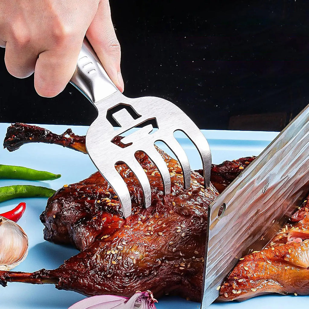 Bear Claws Meat Shredder Stainless Steel Barbecue Kitchen Cooking Qme