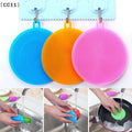 Silicone Cleaning Brushes Soft Scouring Pad Washing Sponge Dish Bowl Qme Default Title