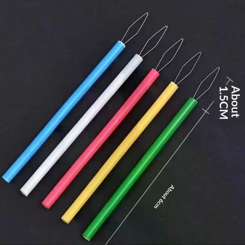 Leader Beader Threading Needle Sewing Tools Cylindrical Colorful Qme