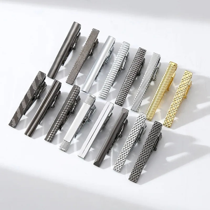 4CM Tie Clips for Men Tie Kit Pin Firm Men's Tie Clip LD08 Qme