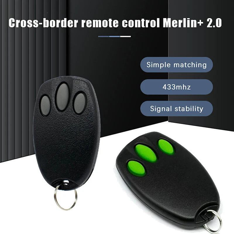 Merlin+2 0 Fit E945 E943M E945M E950M Garage Door Remote Control Qme