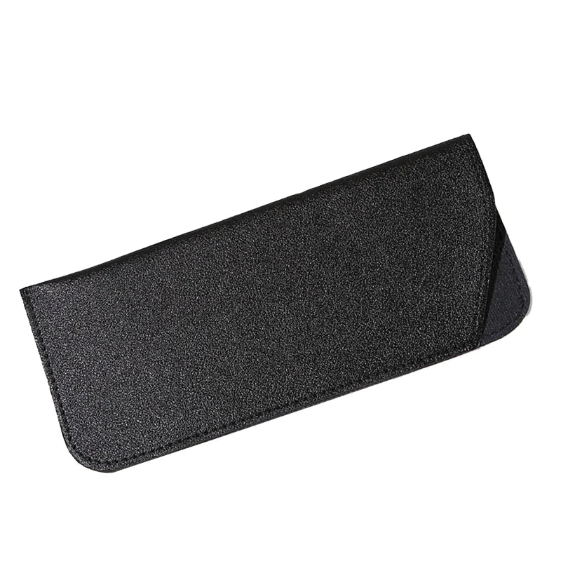 Solid Glasses Bag Protective Sunglasses Cover Case Box Reading Qme black