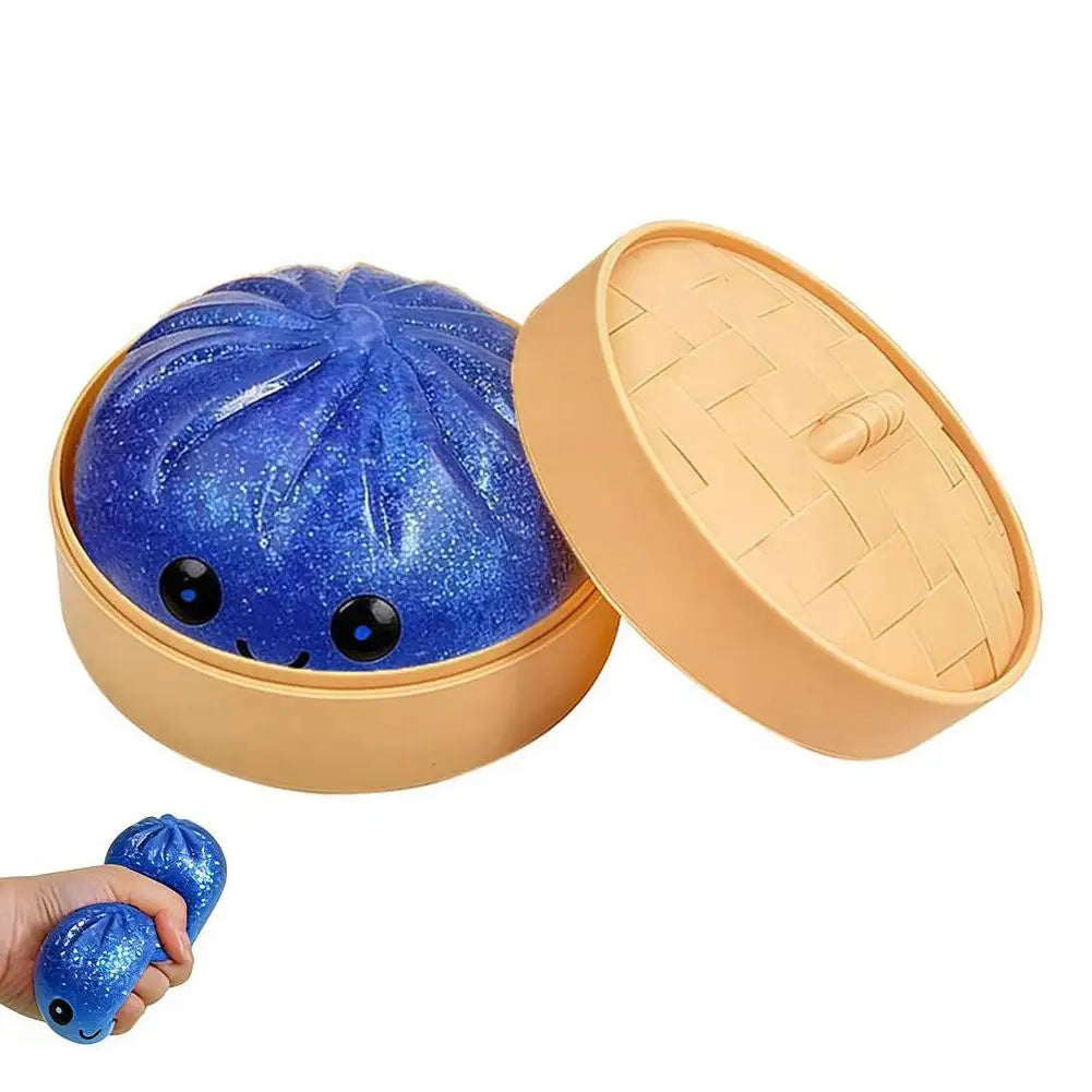 Simulation Flash Dumpling Pressure Ball Slow Rebound Soft Pinch Decompression Office Home Decorat Children Adults Birthday Gifts Qme C