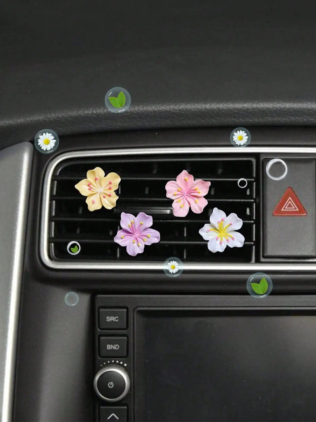 2-Piece Bright Peach Blossom Cherry Car Air Fresheners Fresh Tones Qme