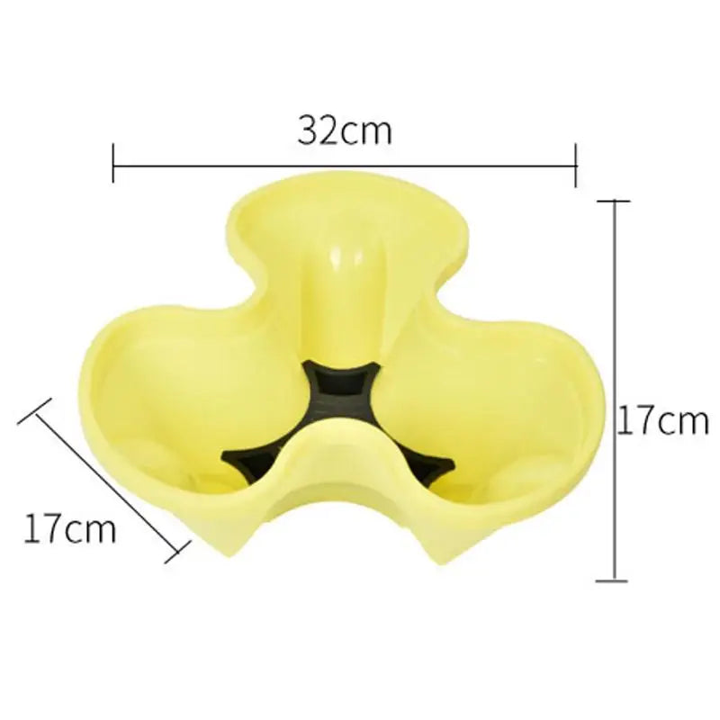 Multi-layer Strawberry Planter Tower Home Garden Vertical Stackable Qme Yellow 3 petals