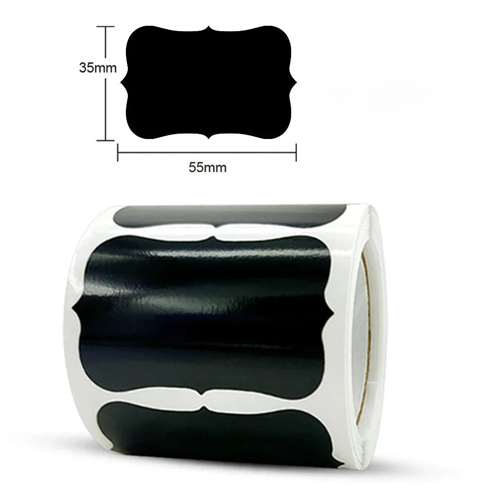 120PCS/Roll Removable Spice Sticker with Erasable Pen Waterproof Label Sticker Home Kitchen Decoration Jar Bottle Tag Sticker Qme A-120PCS