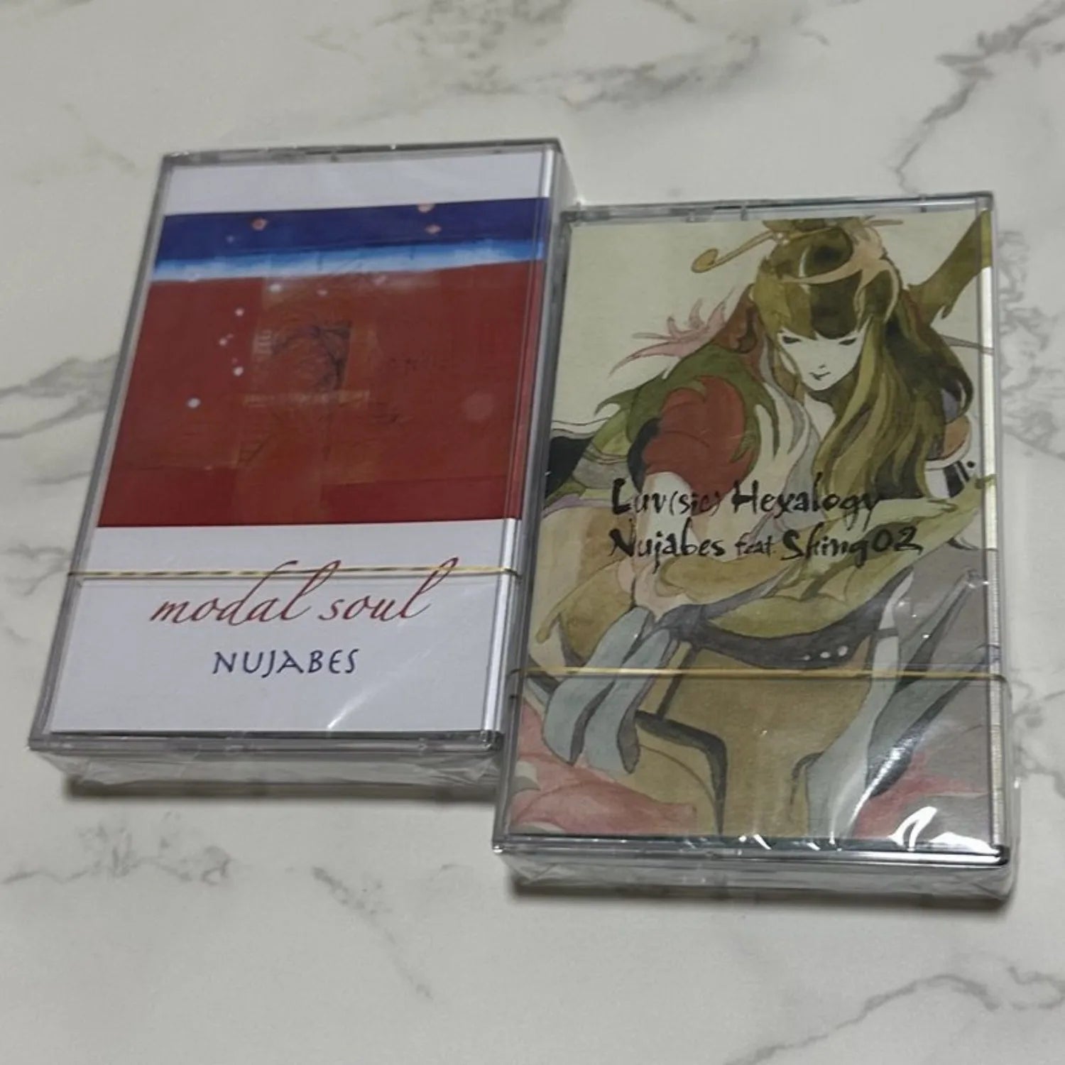 Japanese Jazz-Hip Hop Retro Cassette Tape Set, Set or Single Available，Featuring "Modal Soul" & "Luv(sic) Hexalogy" Series Qme 2TAPES
