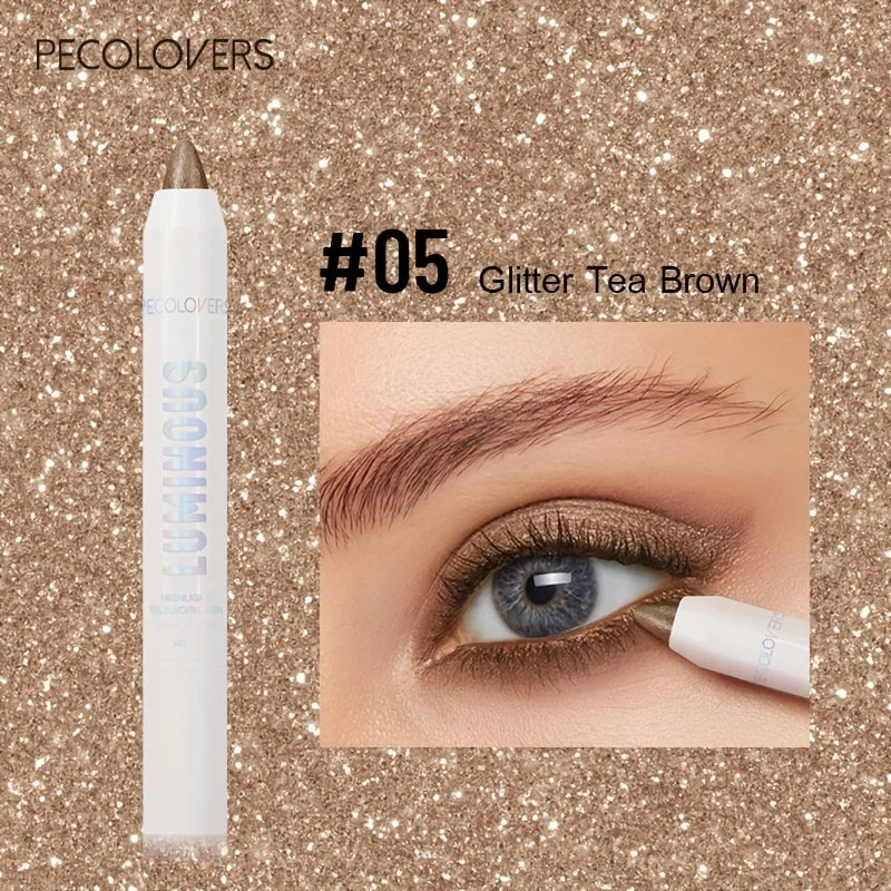 Waterproof Eyeshadow Stick 9 Pearlescent Shades Metallic Glitter Qme 05