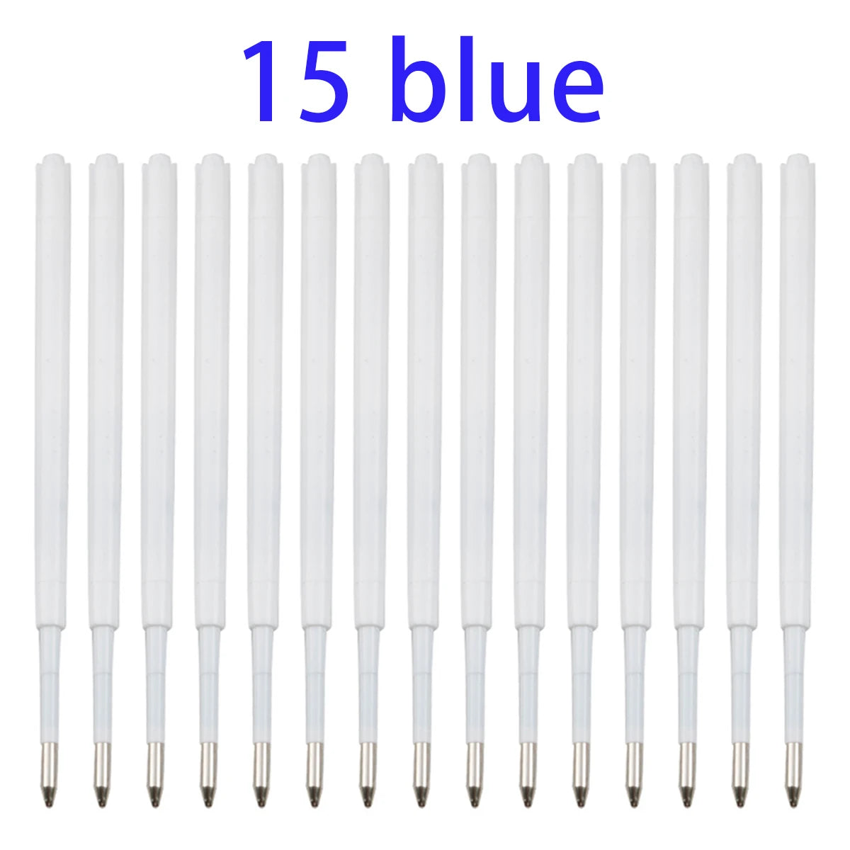 10-20pcs 0.7MM Ballpoint Pen Plastic G2 Refills Blue/Black Ink for Pens Writting Parts Office Stationery Qme 15 blue