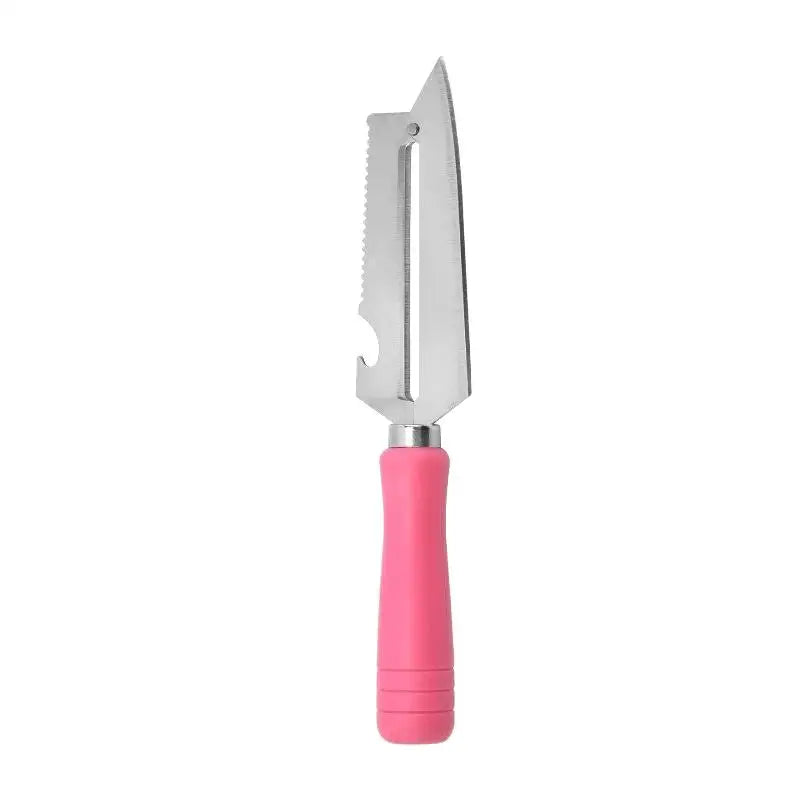 Multi-functional Peeler Potatoes Sugarcane Fruits Kitchen UseCC11 Qme Pink