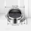 Stainless Steel Vent Ducting Ventilation Exhaust Grille Cover 100/150mm Round Waterproof Heating Cooling Air Ceiling Vents Cap ﻿ Qme Spherical-150mm