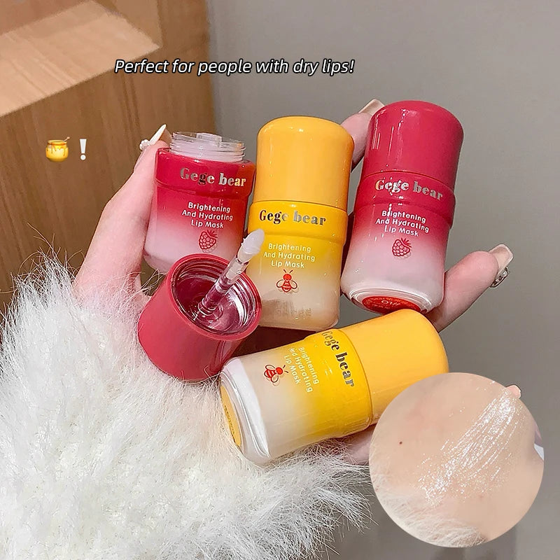 Gege Bear Lip Balm Moisturizing Fading Lines Prevent Chapped Lipstick Qme