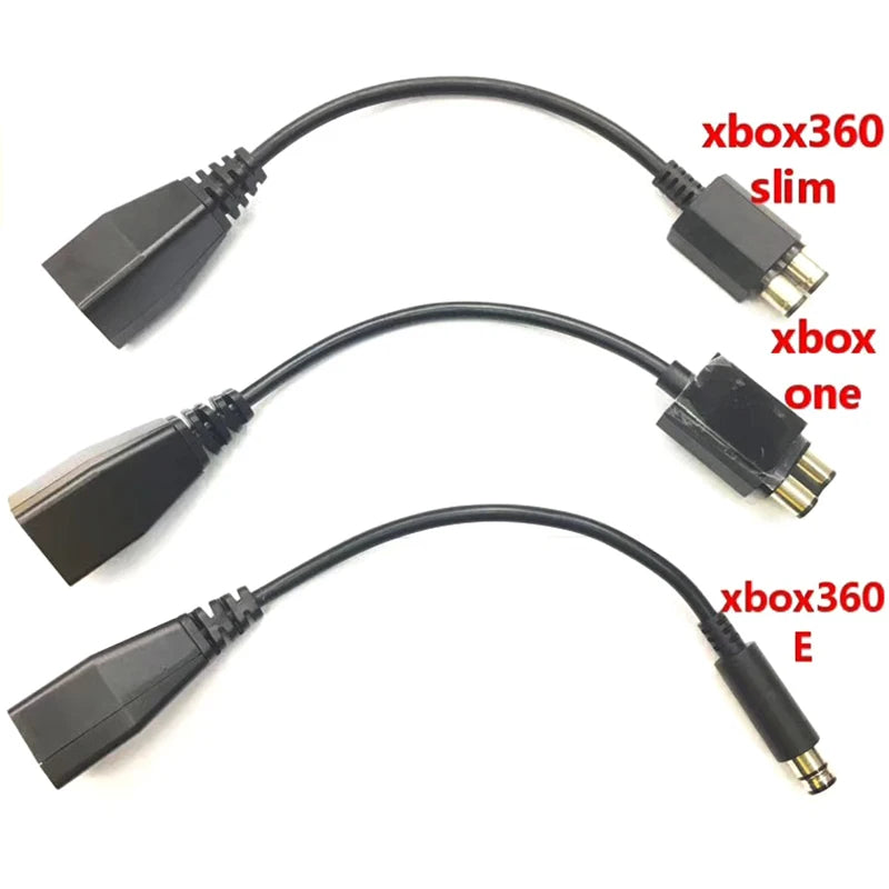 5pcs For Xbox 360 To Xbox Slim/One/E AC Power Adapter Cable Converter Transfer Cable Cord Accessories Power Supply Cable 25cm Qme