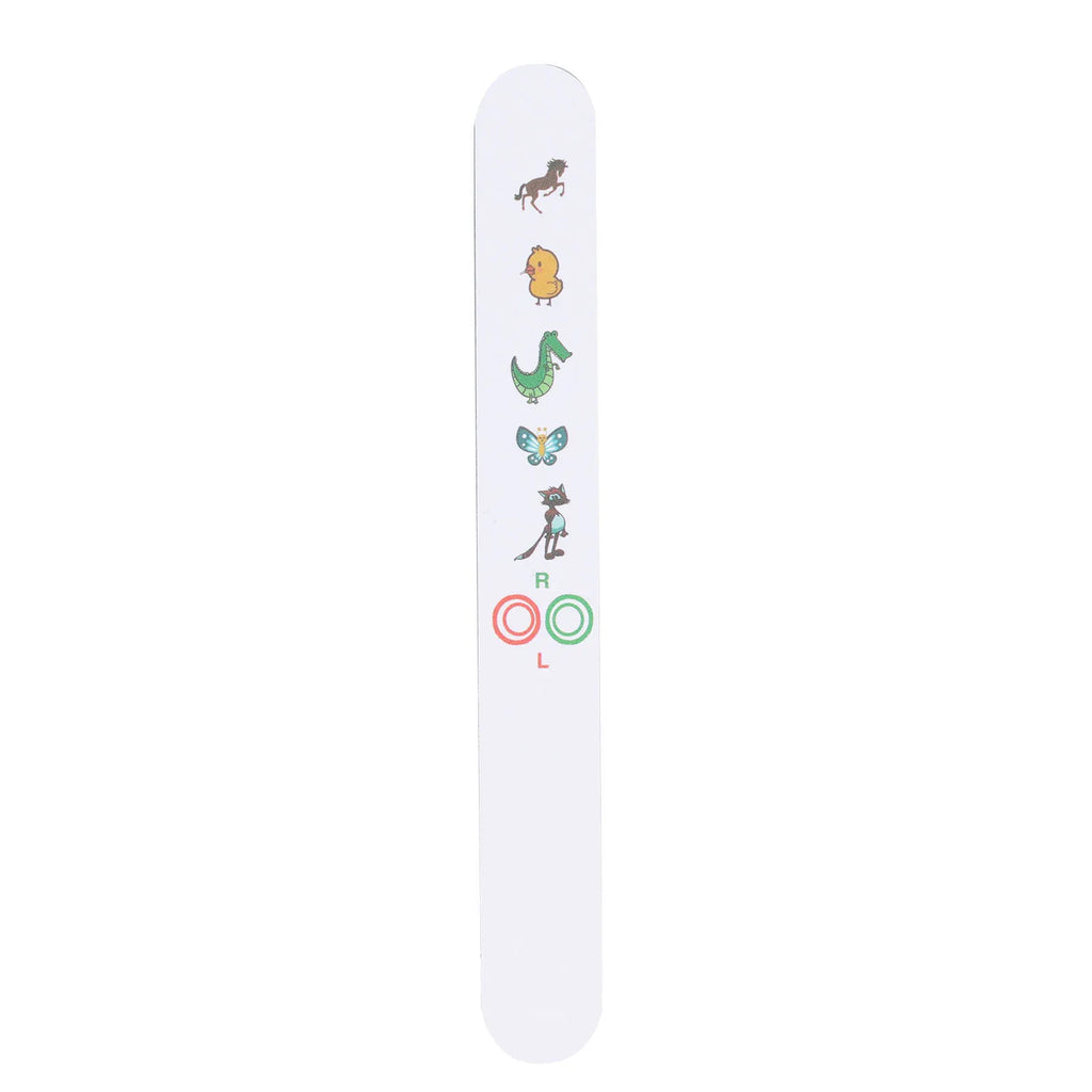 Optometry Fixation Stick Children Vision Optometry Test Card Clear Cartoon Pattern Fixation Stick Vision Tester for Eye Hospital Qme WHITE