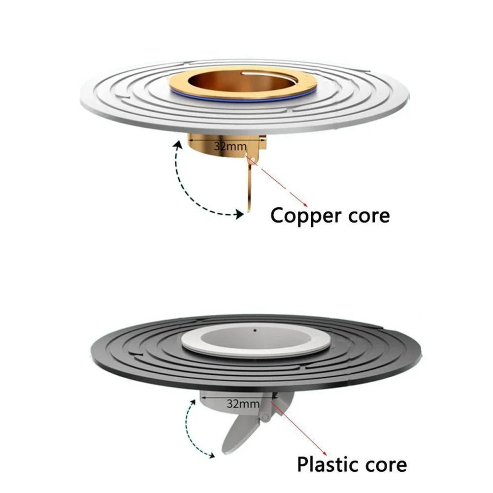 Brass Floor Drain Core Fast Drainage Insect Proof Sink Shower Plug Qme