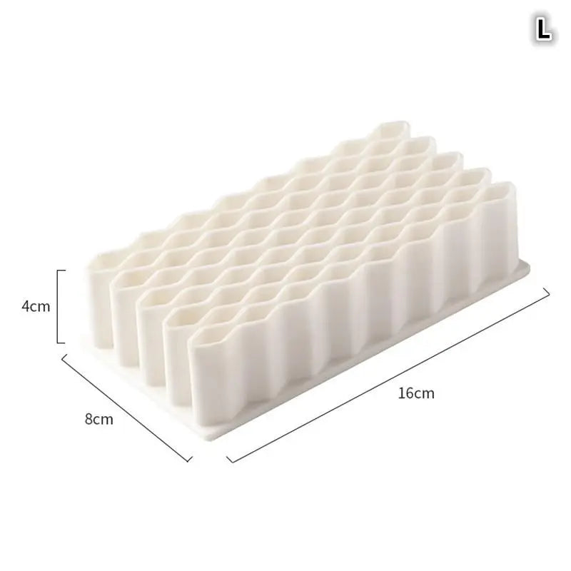 Creative Durable Desktop Brush Holder Pencil Paint Brushes Silicone Qme Large White