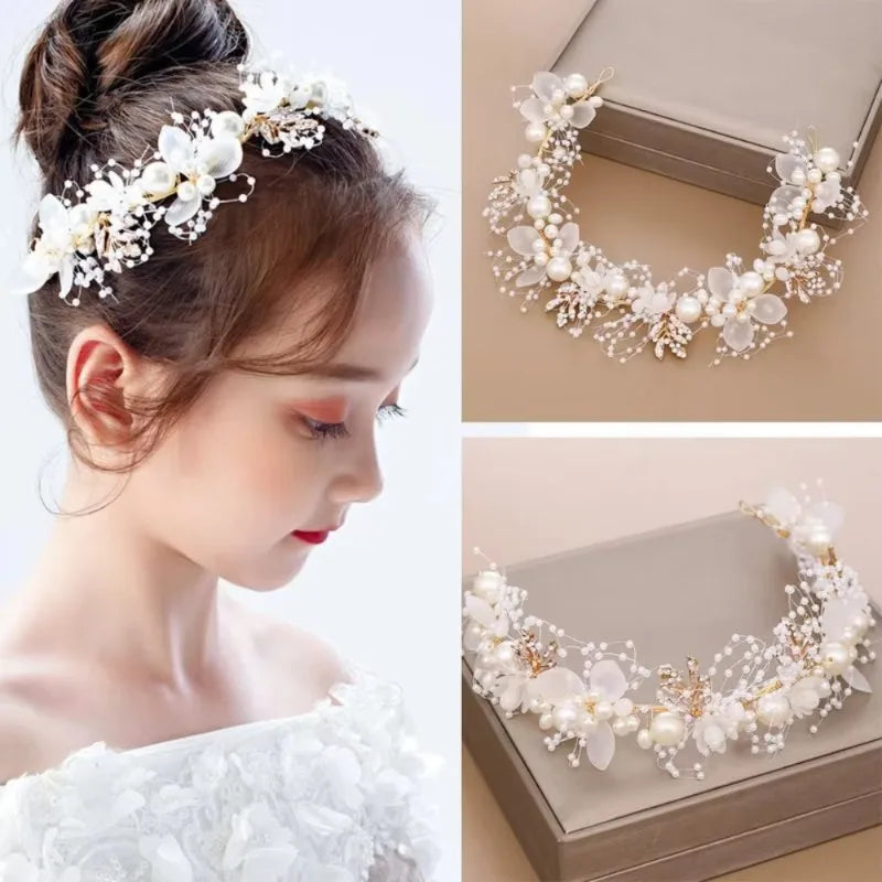 Children's Wreath Headbreads Princess Tiara Crown Decoration Bride Qme