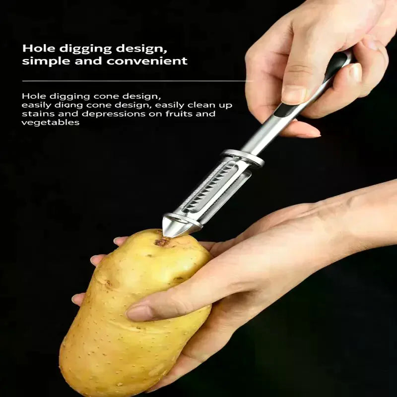 Multifunctional Vegetable Peeler Grater Bottle Opener Ergonomic Qme