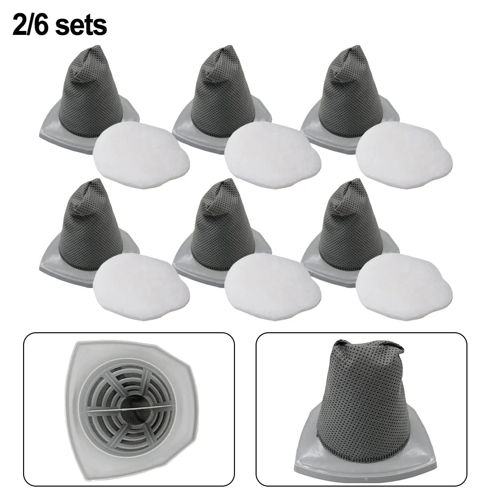 2/6 Pcs Vacuum Filter Replacement For Eureka Vacuum NES215A, NES210, N0101 & N0102 Vacuum Cleaner Spare Parts Set Qme