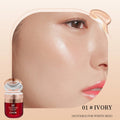 Air Cushion BB Cream Butterfly Powder Puff Moisturizing Foundation Concealer Whitening Oil-control Waterproof Makeup Cosmetics Qme 01 Ivory