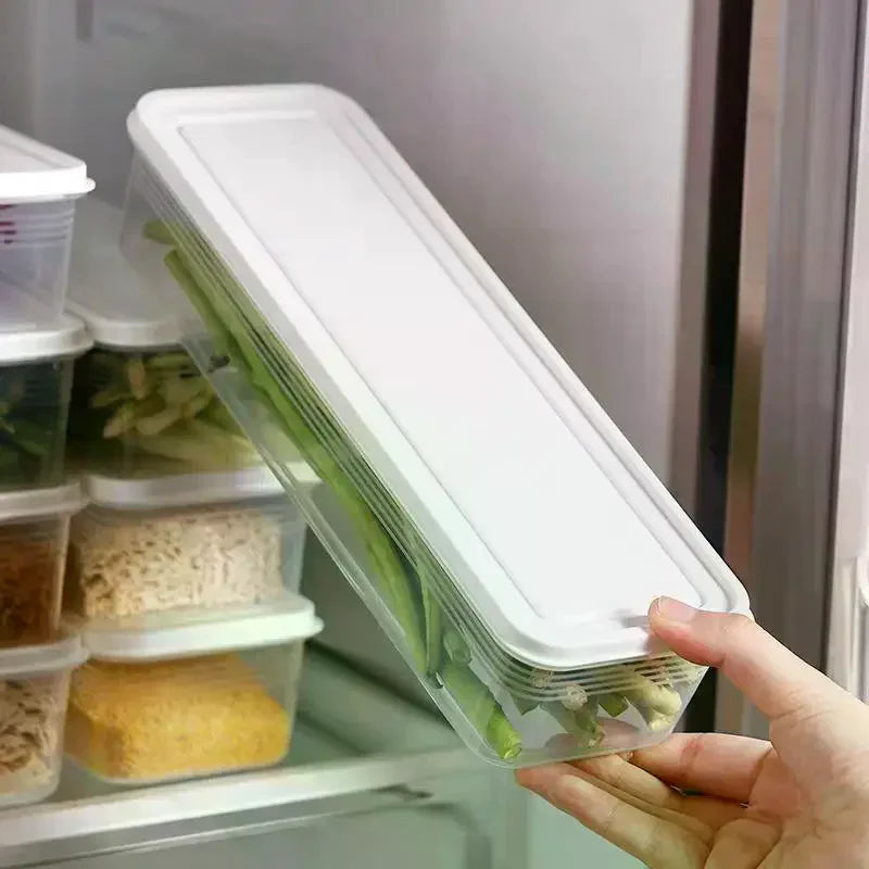 Storage Box Fresh-keeping Food Container Cold Refrigerator Sealed Qme