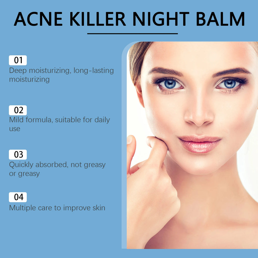 Acne Removal Face Cream Gently Balances Skin Oil Refreshing Skin Care Shrink Pores Oil Control Hydrating Anti Acne Cream Qme