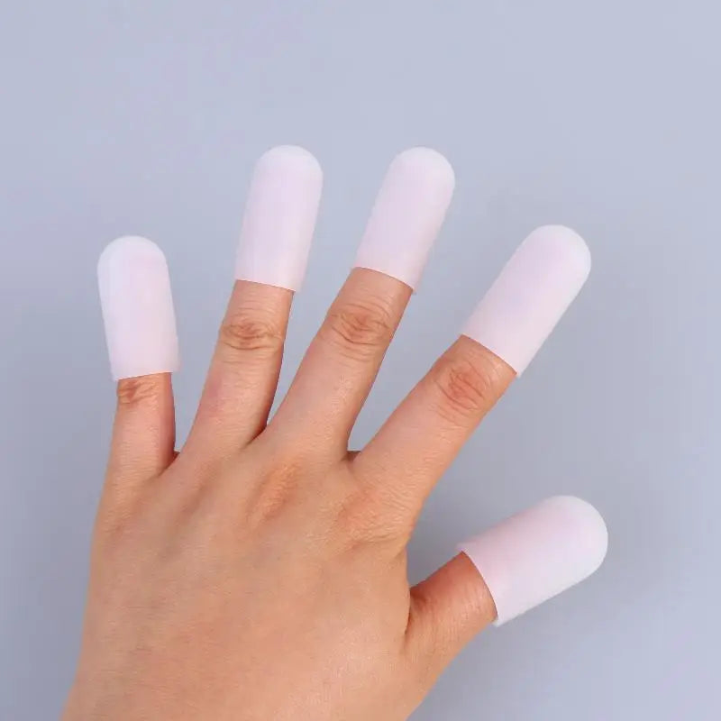 5 Silicone Finger Protector Heat Resistant Anti Scalding Cots Qme