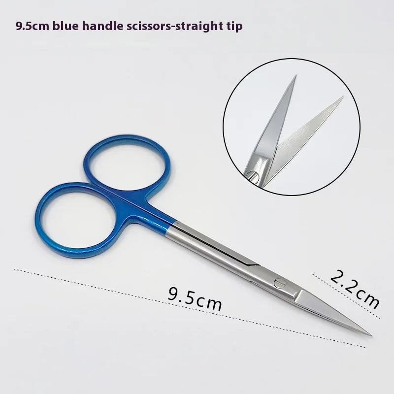 Gold Handle Scissors Ophthalmology Shears Double Eyelids Rapid Qme g