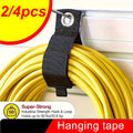 2/4pcs extension cord holder organizer, storage tape for garden hose storage and garage wall finishing Qme 4pcs