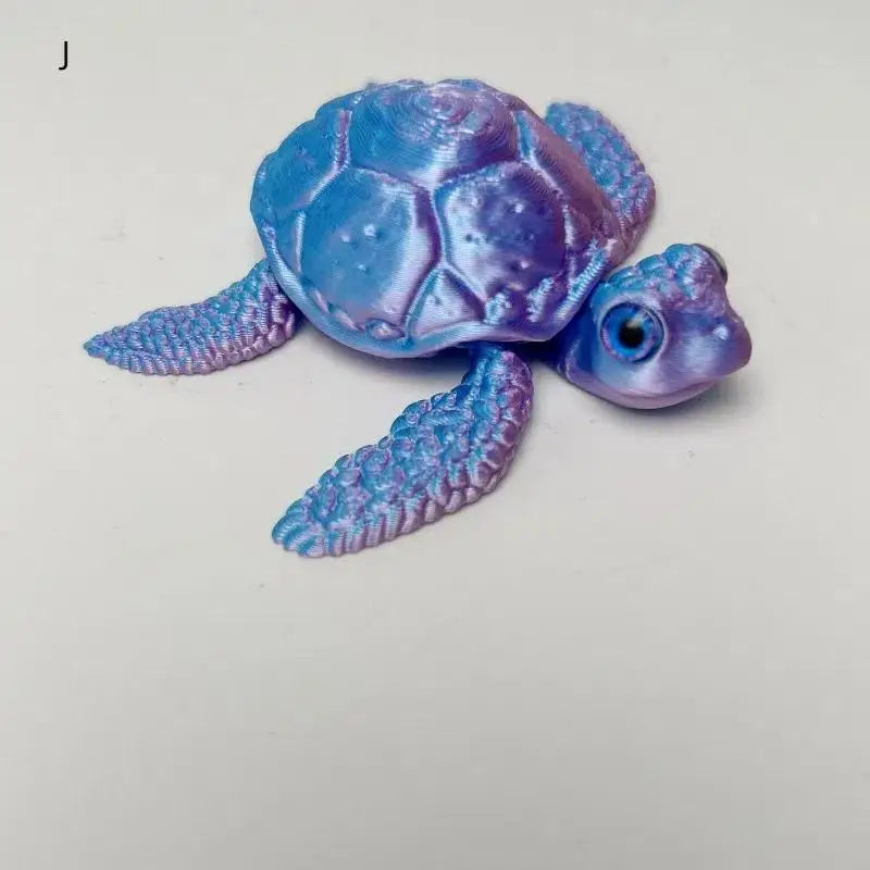 3D Printed Turtle Figurines Movable Joints Collection Desktop Decoration Ornaments Holiday Gifts Qme J