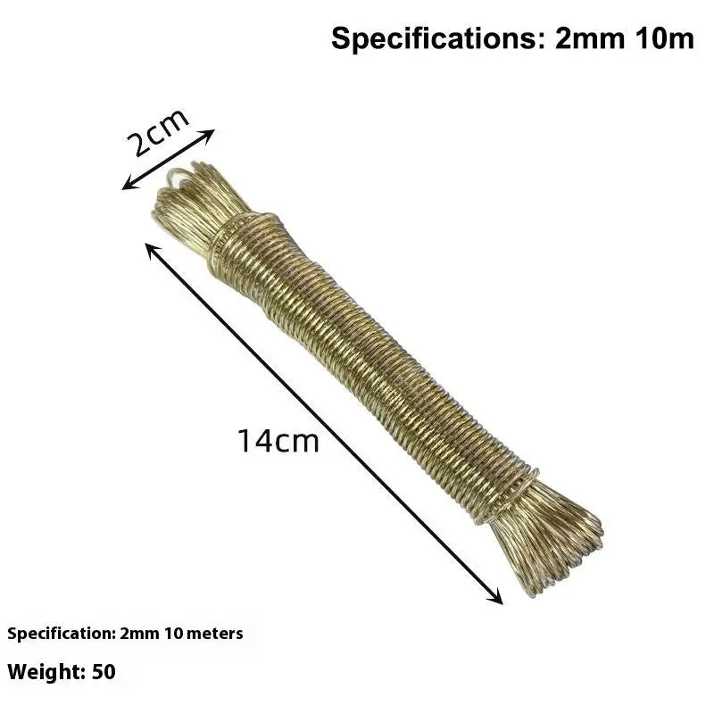 Portable Clothesline 10 20 30 50M Garden Camping Travel Clothes Qme A1