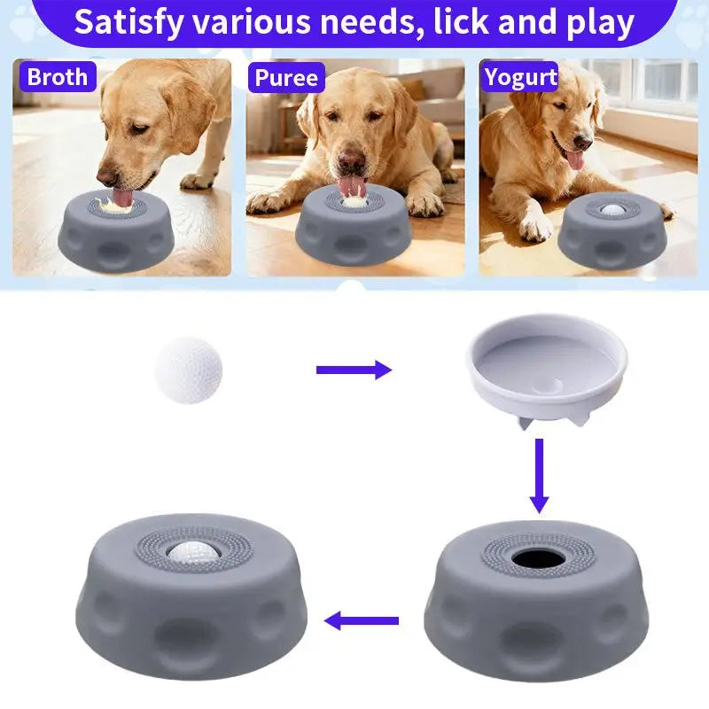 Non-slip Dog Supports Toy Puppy Lick Slow Feeder Supplies Liquid Bowl Qme
