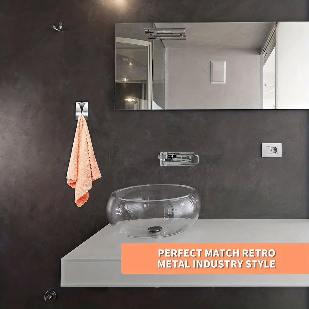 Stainless Steel Napkin Holder, Self-Adhesive Wall Mounted Tissue Dispenser for Kitchen Qme