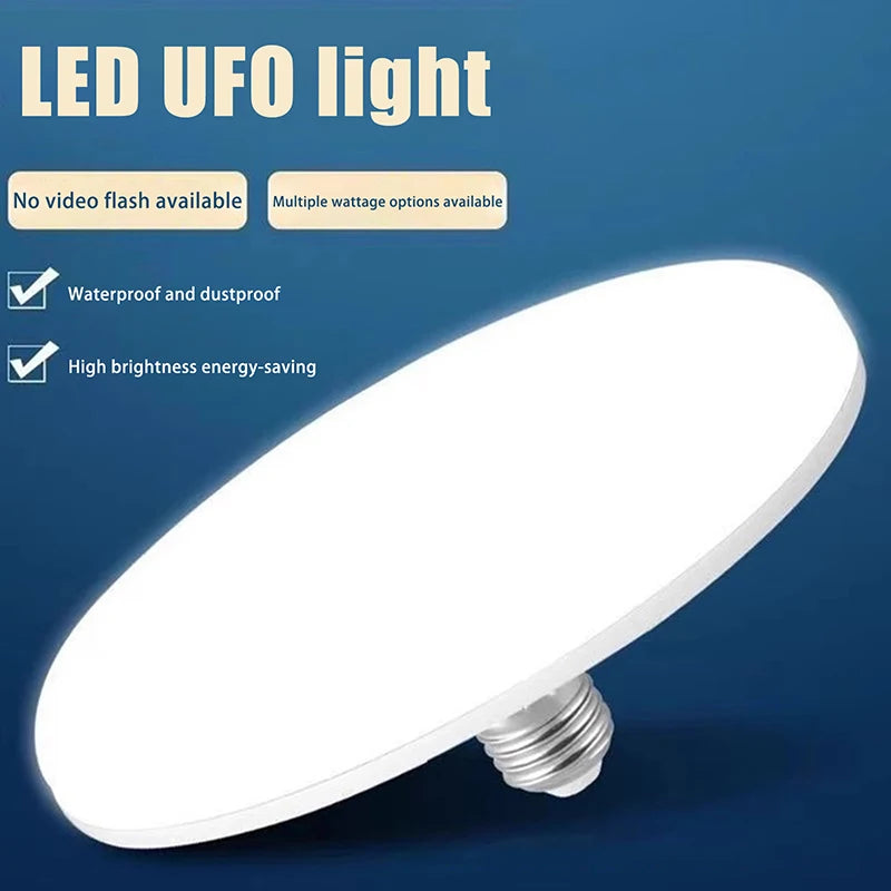 20-200W Indoor Lighting Flying Saucer Light Ceiling Lamp Garage LED Qme