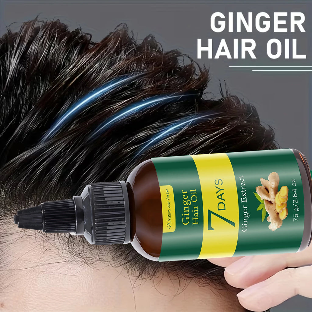 Ginger Hair Oil with Biotin & Keratin, 7 Days Smooth & Supple Hair Care Qme