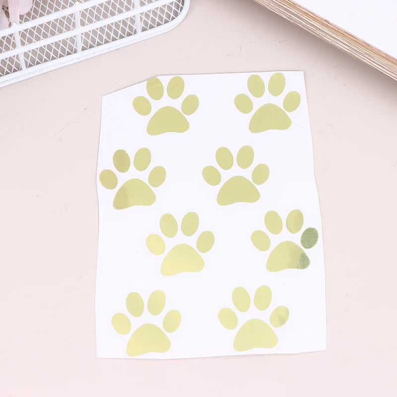DIY Cute Cat Paw Bike E-bike Frame Reflective Stickers Bicycle Body Qme A5
