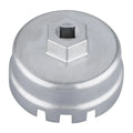 Professional Aluminum Oil Filter Wrench Cap Style Tool for Toyota Lexus Engines Universal Car Maintenance Repair Accessory Qme Silver