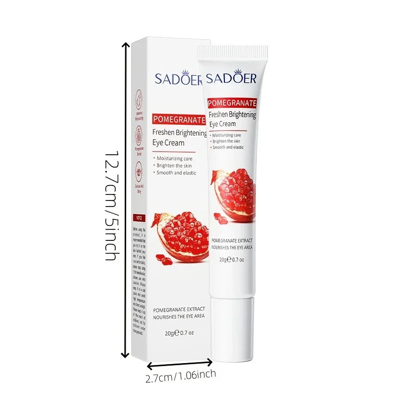 Pomegranate Brightening Refreshing Eye Cream Moisturizing Formula Qme