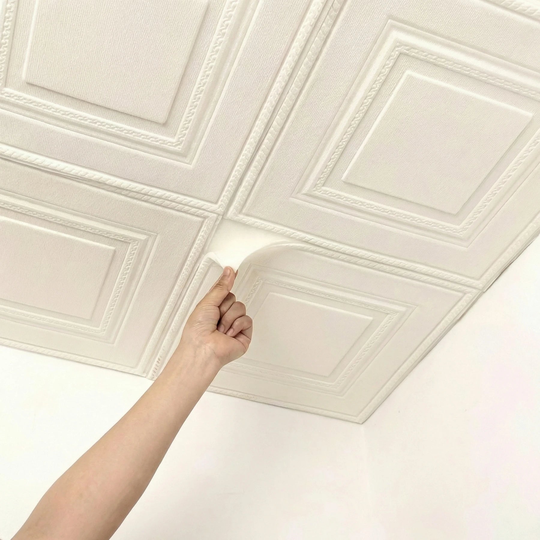 Waterproof Anti-collision Foam Wallpaper 35cmx35cm Self Adhesive Wall Sticker Ceiling Living Household Warm Wall Art Decor Qme