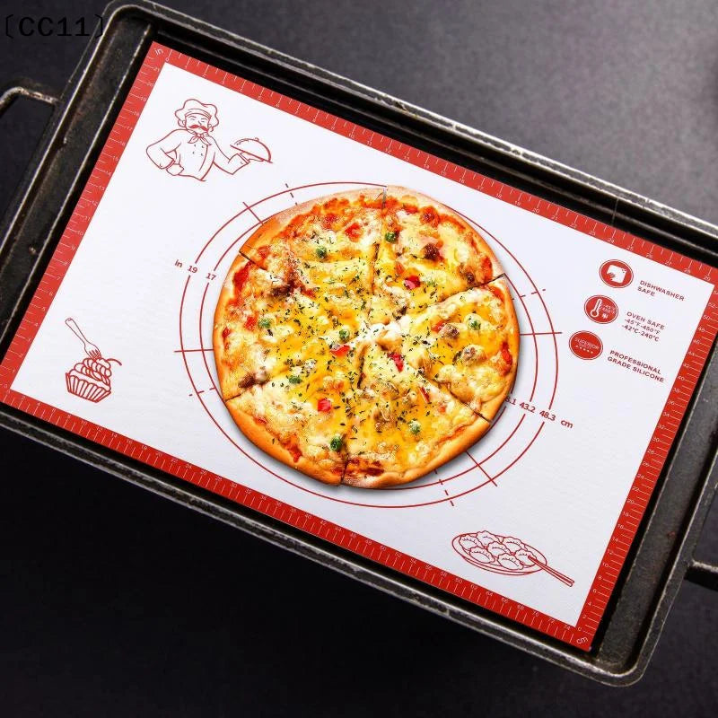 Silicone Baking Mat Kneading Pad Dough Pizza Cake Maker Kitchen Qme